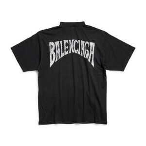 New Authentic BALENCIAGA Paris Sunset Graphic T-Shirt Oversize fit size XS